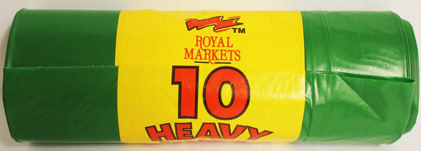 Garden Waste Bags - ROYAL MARKET GREEN GARDEN SACKS ROLL10